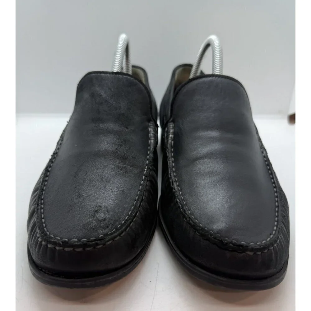 Johnston Murphy Cresswell 20 8471 Black Sheepskin Leather Men's Loafers Size 8M